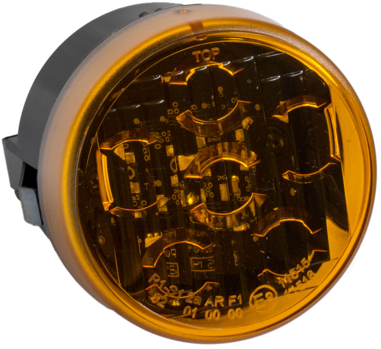 Immagine di 31-7600-701 Aspöck Roundpoint II LED, Blinker, 12-24Volt orange 1,8m Kabel Open end