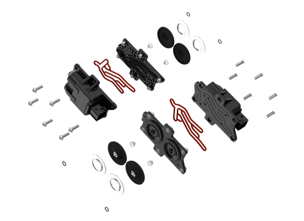 Immagine di WABCO 9760009232 Kit: Solenoid Valve Rear Axle / Reparatursatz