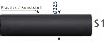S1 Schutzrohr 10 mm weniger hub